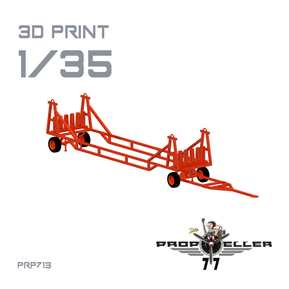 1/35 Helicopter Rotor Blade Cart for Mi-24/Mi-8/17