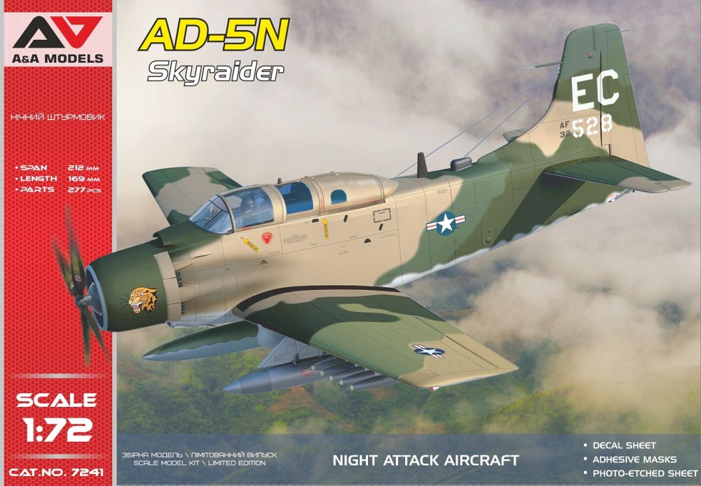 1/72 AD-5N Skyraider 'Night Attack' (4x camo)