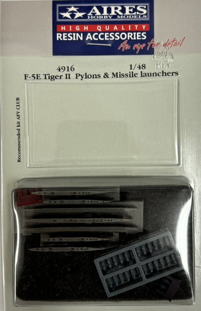 1/48 F-5E Tiger II pylons&missile launchers (AFV)