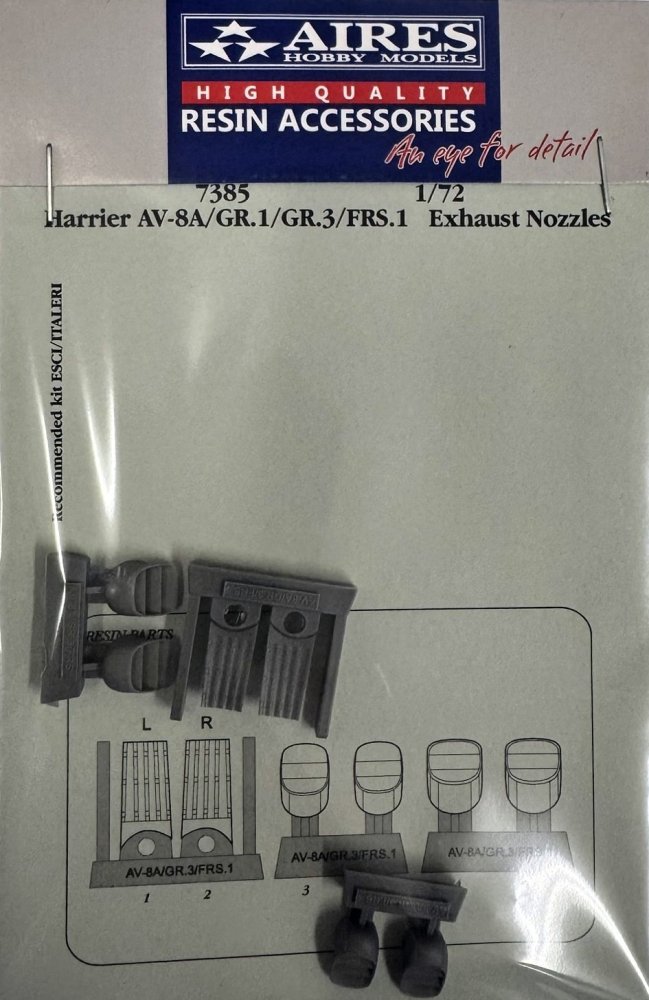 1/72 Harrier AV-8A/GR.1/GR.3/FRS.1 exhaust nozzles