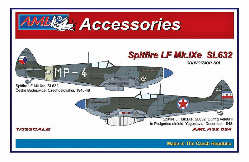 1/32 Spitfire Mk.IXe w/ Germany fuels – Czech AF