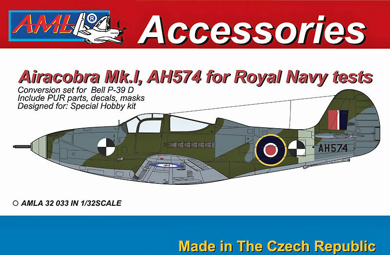 1/32 Airacobra Mk.I, AH574 for Royal Navy tests