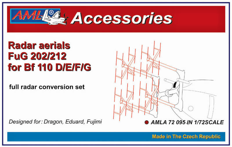 1/72 Bf 110 D/E/F/G w/ Radar aerials FuG 202/212