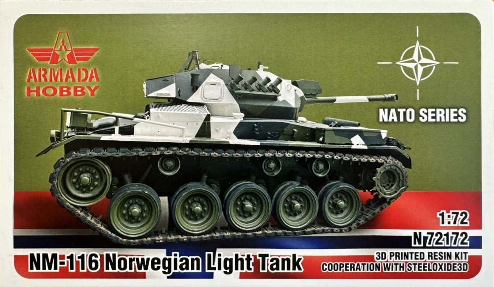 1/72 NM-116 Norwegian Light Tank (3D resin kit)