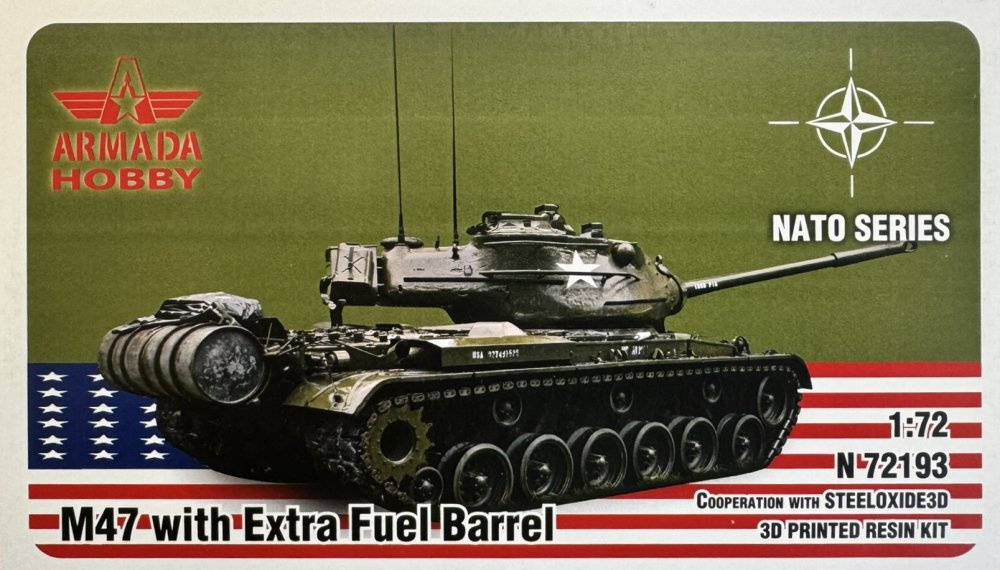 1/72 M47 w/ Extra Fuel Barrel (3D resin printed)