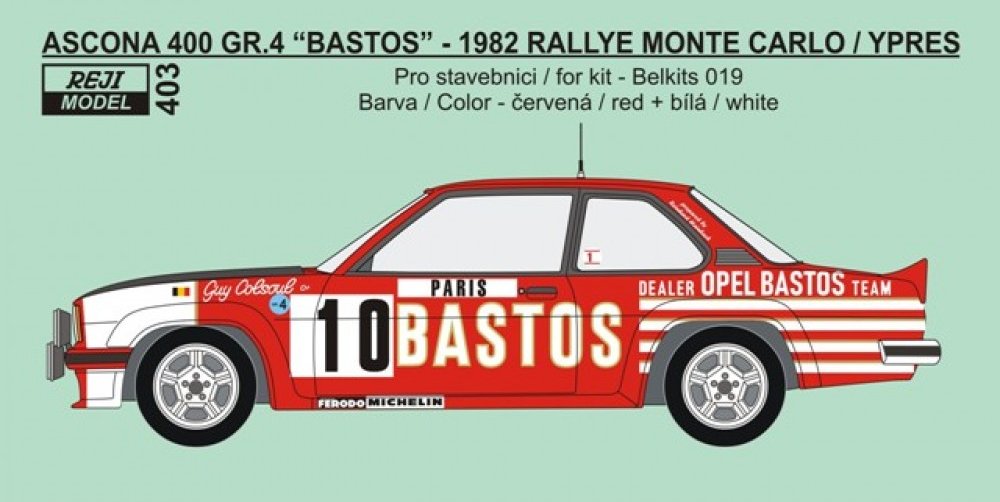 1/24 Opel Ascona 400 Rallye Monte Carlo 1982