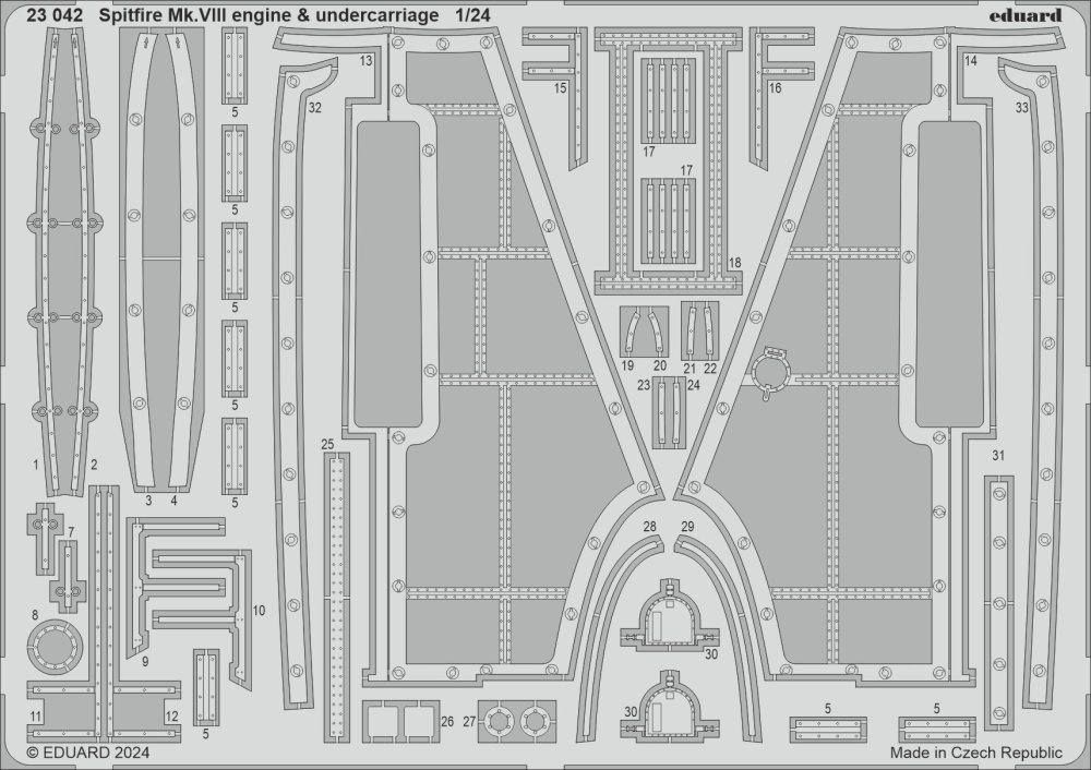 SET Spitfire Mk.VIII engine & undercarriage (AIRF)