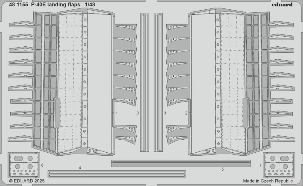 SET P-40E landing flaps (EDU)