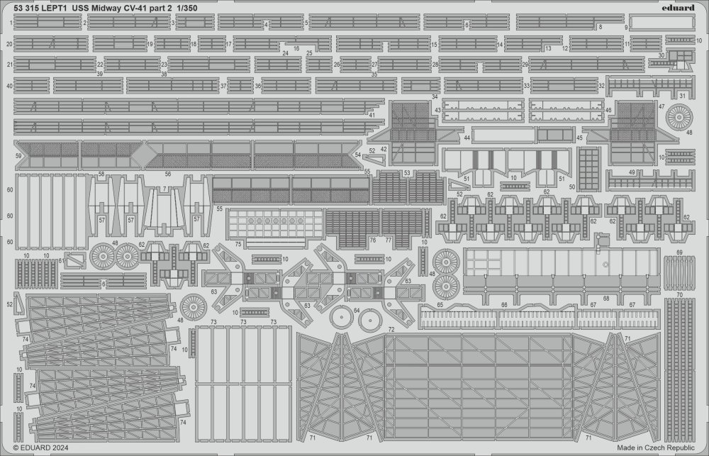 SET 1/350 USS Midway CV-41 part 2 (TRUMP)