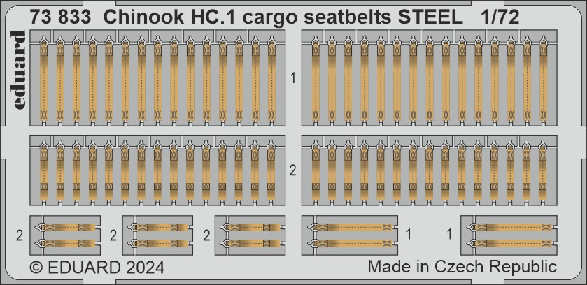 SET Chinook HC.1 cargo seatbelts STEEL (AIRF)