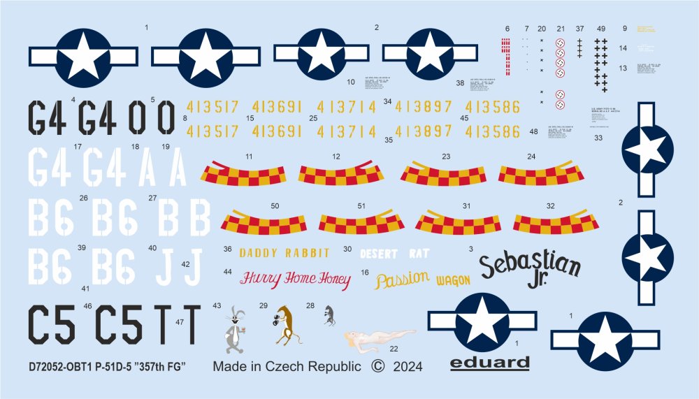 1/72 Decal P-51D-5 '357th FG' (EDU)