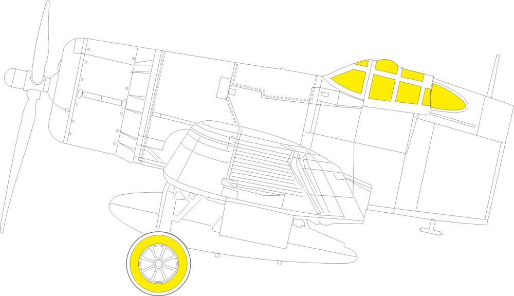 Mask 1/48 F4U-2 (H.B)