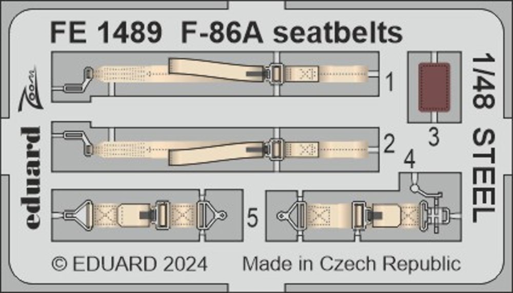 1/48 F-86A seatbelts STEEL (CL.PROP)