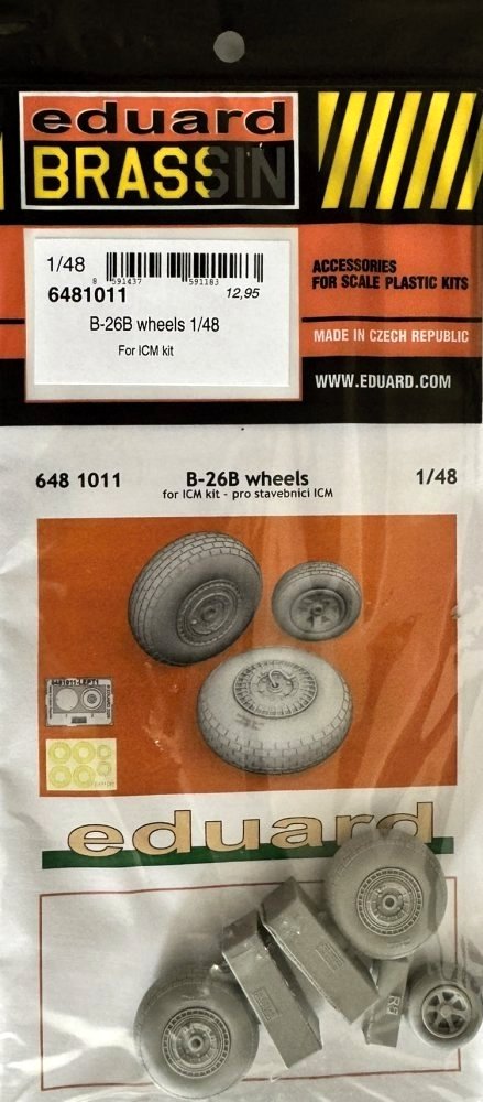 BRASSIN 1/48 B-26B wheels (ICM)