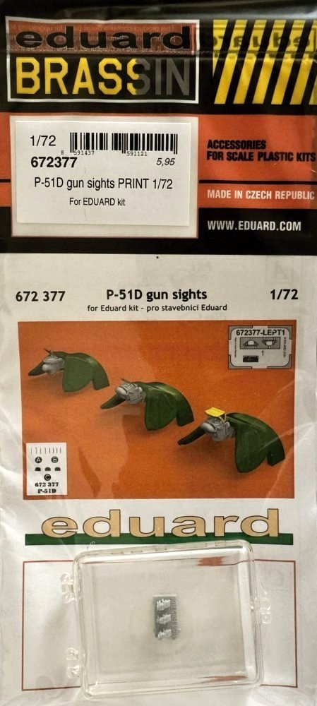 BRASSIN 1/72 P-51D gun sights PRINT (EDU)