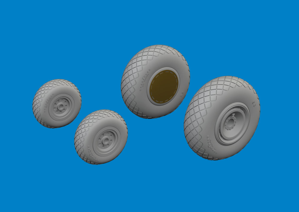 BRASSIN 1/72 B-24H wheels (AIRF)