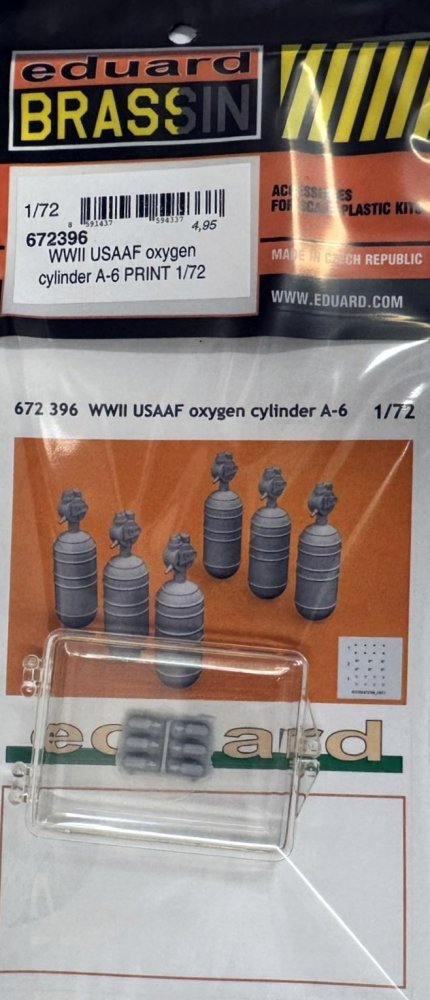 BRASSIN 1/72 WWII USAAF oxygen cylinder A-6 PRINT