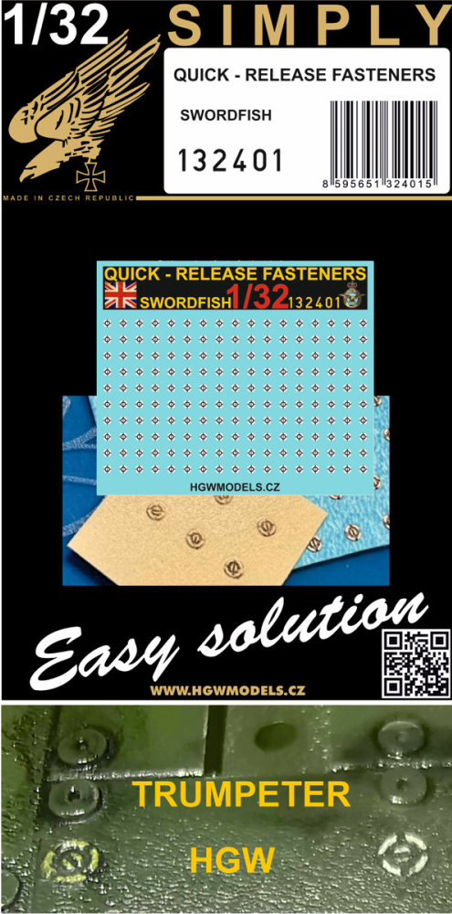 1/32 Quick-release Fasteners SWORDFISH (SIMPLY)