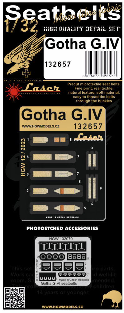 1/32 Seatbelts Gotha G.IV (laser)