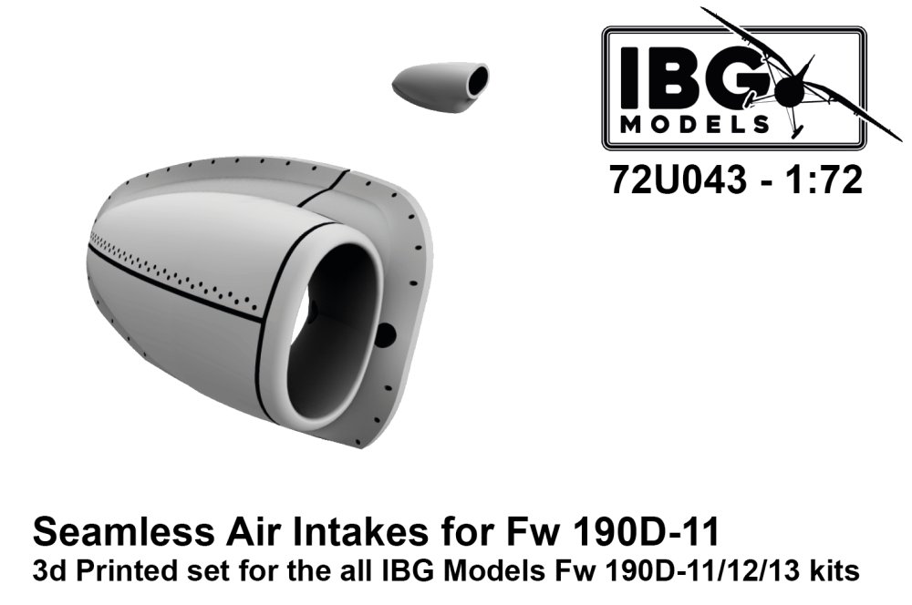 1/72 Fw 190D-11/12/13 Seamless Air Intakes