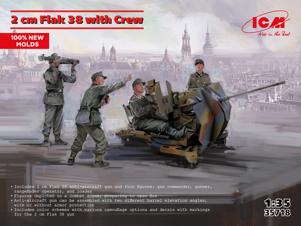 1/35 2cm Flak 38 with crew (4 fig.)