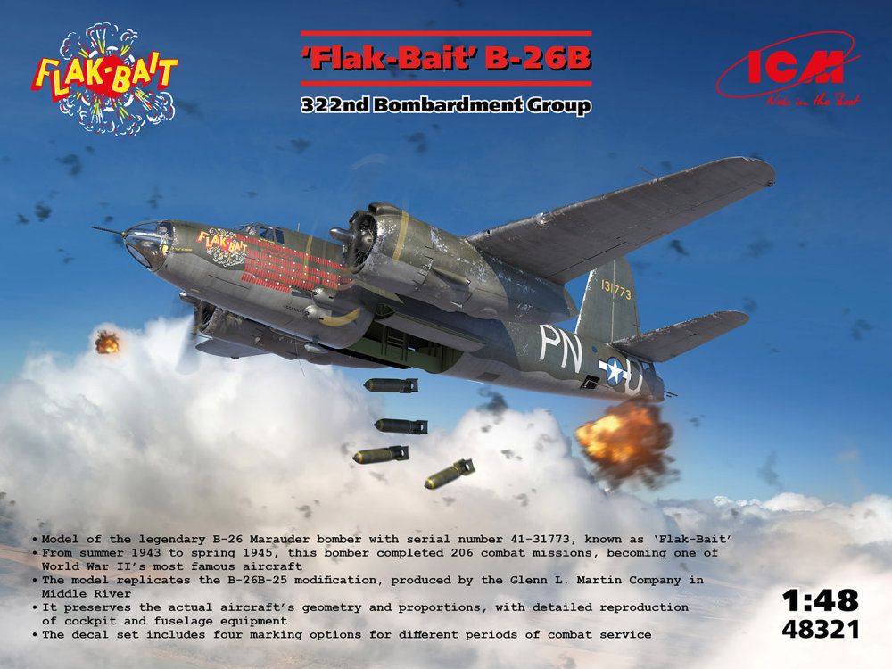 1/48 B-26B 'Flak Bait', 322nd Bombardment Group