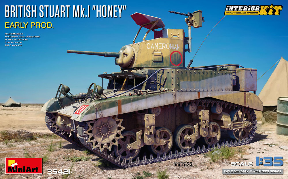 1/35 British Stuart Mk.I Honey Early w/ Inter.Kit