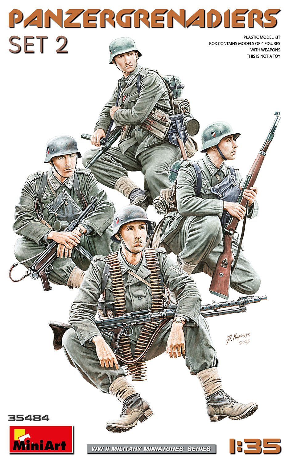 1/35 Panzergrenadiers Set No.2 (4 fig.)