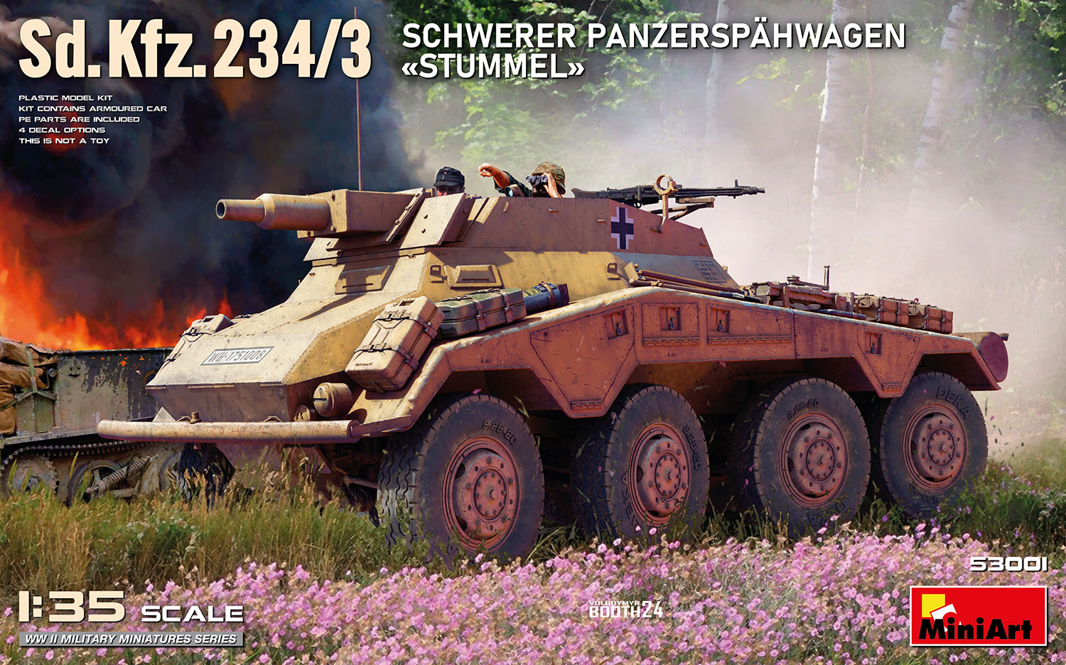 1/35 Sd.Kfz.234/3 Schwerer Panzerspähwagen STUMMEL