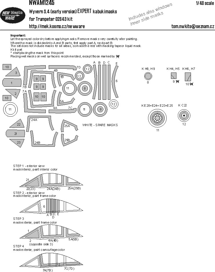 1/48 Mask Wyvern S.4 early EXPERT (TRUMP)