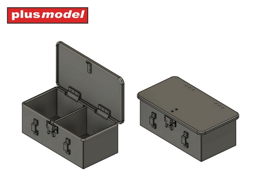 1/35 Magazine&ammun.boxes for MG Lewis (3D Print)