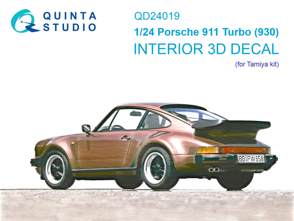 1/24 Porsche 911 Turbo (930) 3D-Print.&col. Inter.