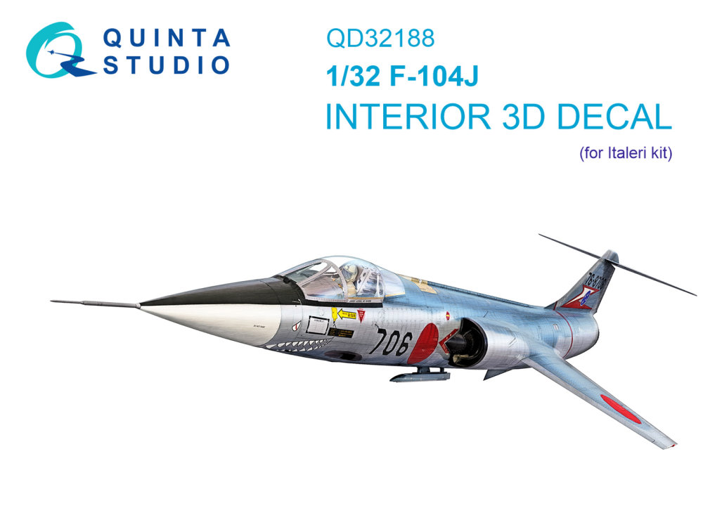 1/32 F-104J 3D-Print.&col. Interior (ITA)