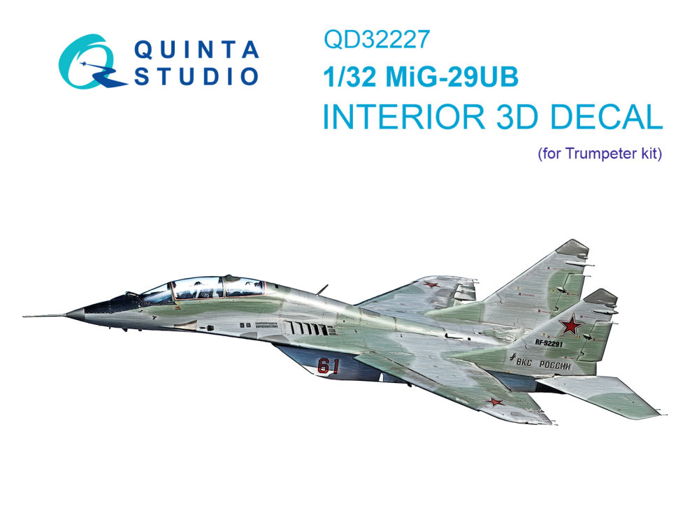 1/48 MiG-29UB 3D-Printed&col.Interior (TRUMP)