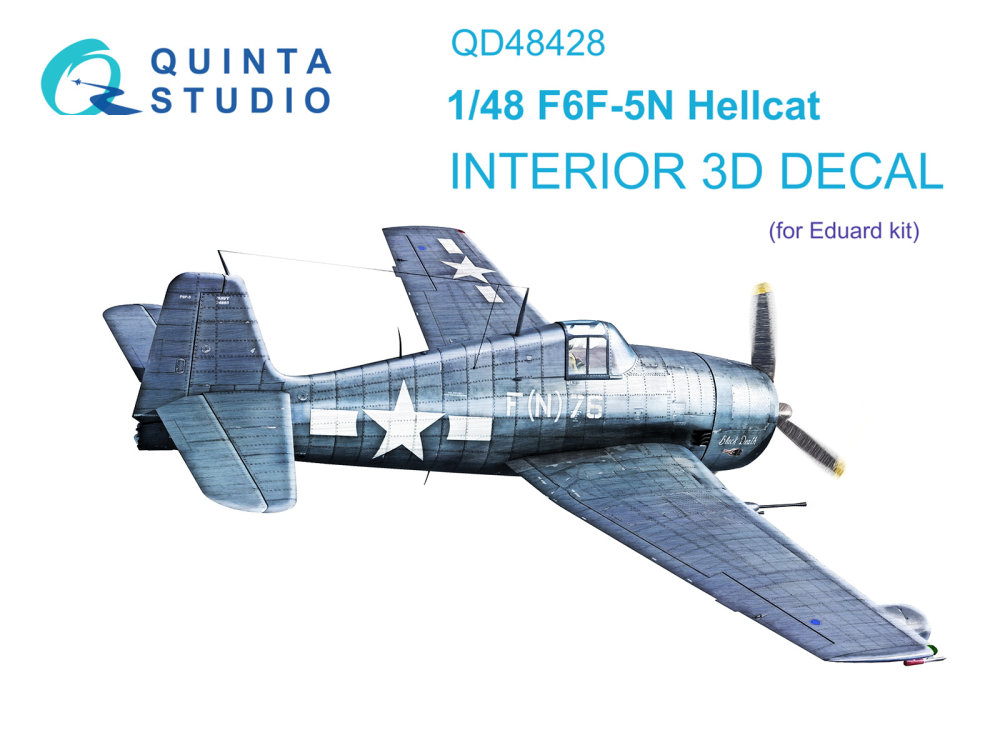 1/48 F6F-5N Hellcat 3D-Print.&col. Interior (EDU)