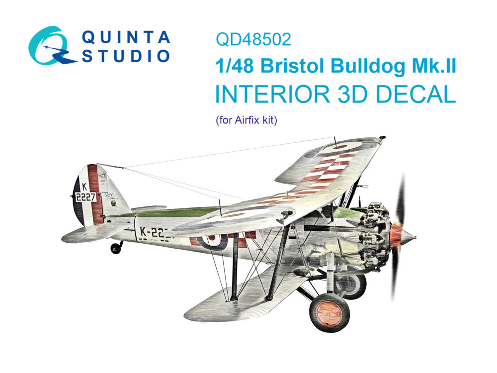 1/48 Bristol Bulldog Mk.II 3D-Print.&col. Interior