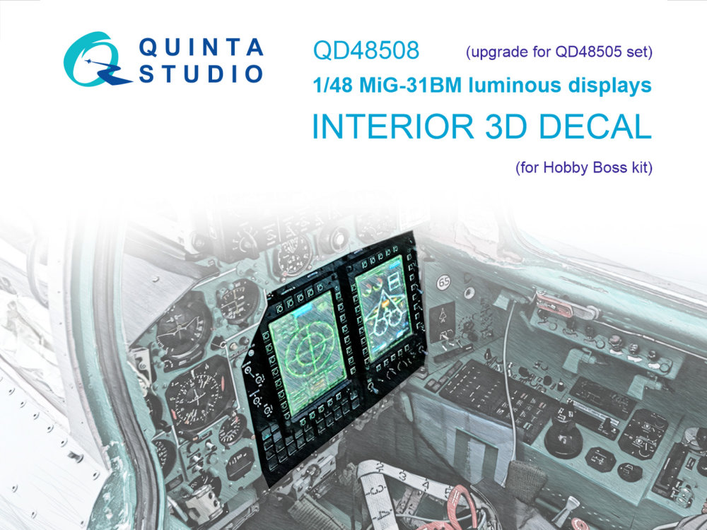 1/48 MiG-31BM luminous displays (HOBBYB)
