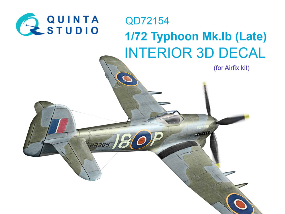 1/72 Typhoon Mk.1B Late 3D&col.Interior (AIRF)