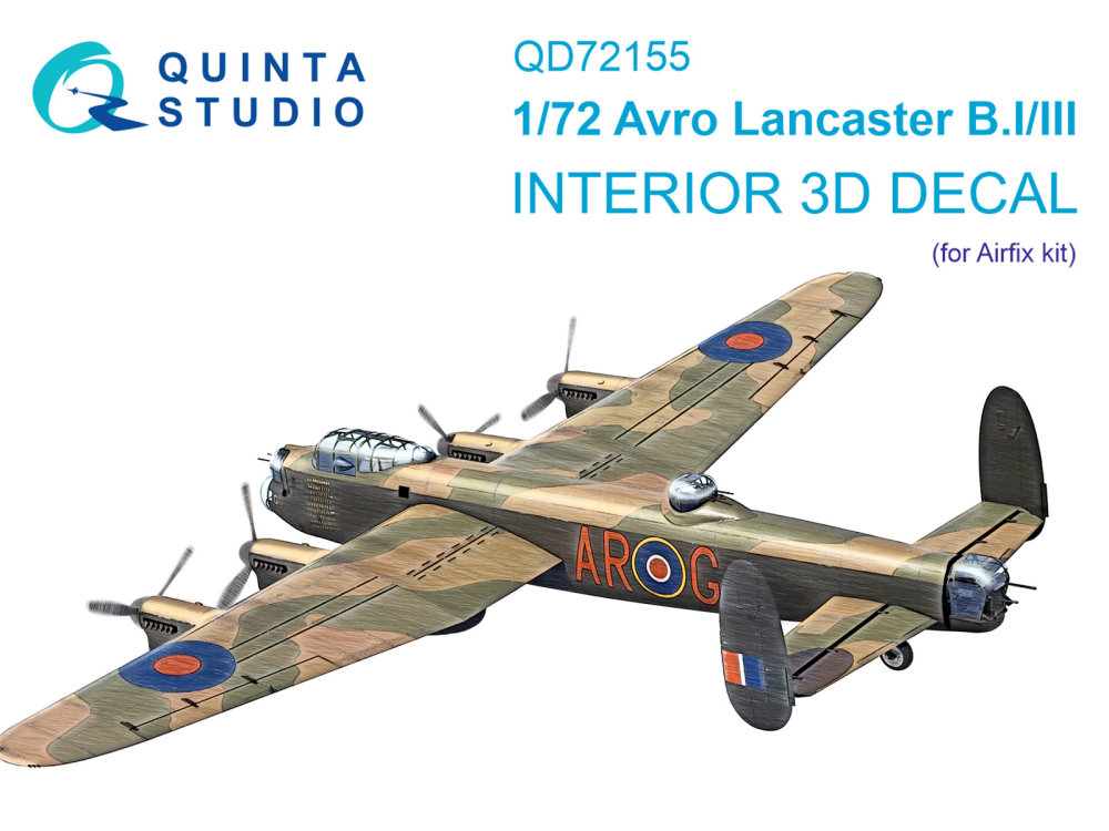 1/72 Avro Lancaster B.I/III 3D-Print.&col. Inter.