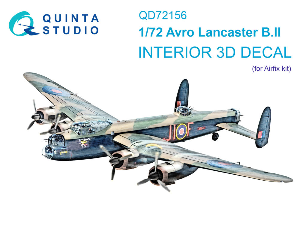 1/72 Avro Lancaster B.II 3D-Print.&col. Interior