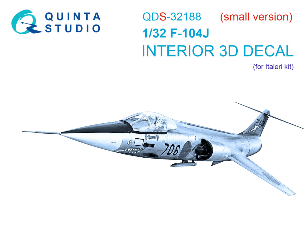 1/32 F-104J 3D-Print.&col. Interior (ITA) SMALL