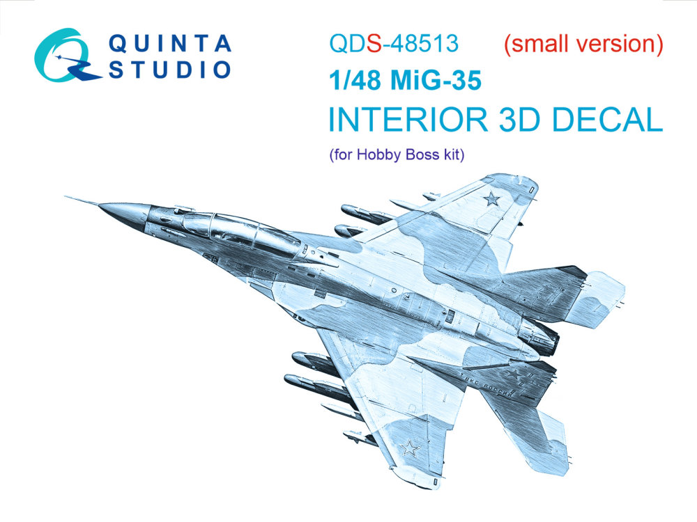 1/48 MiG-35 3D-Printed&col.Interior (HOBBYB) SMALL