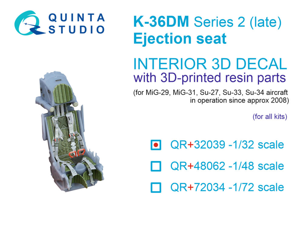 1/32 K-36DM Series2 (late) ejection seat 