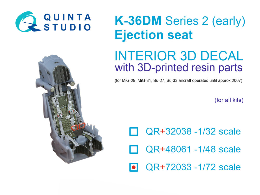 1/72 K-36DM Series2 (early) ejection seat