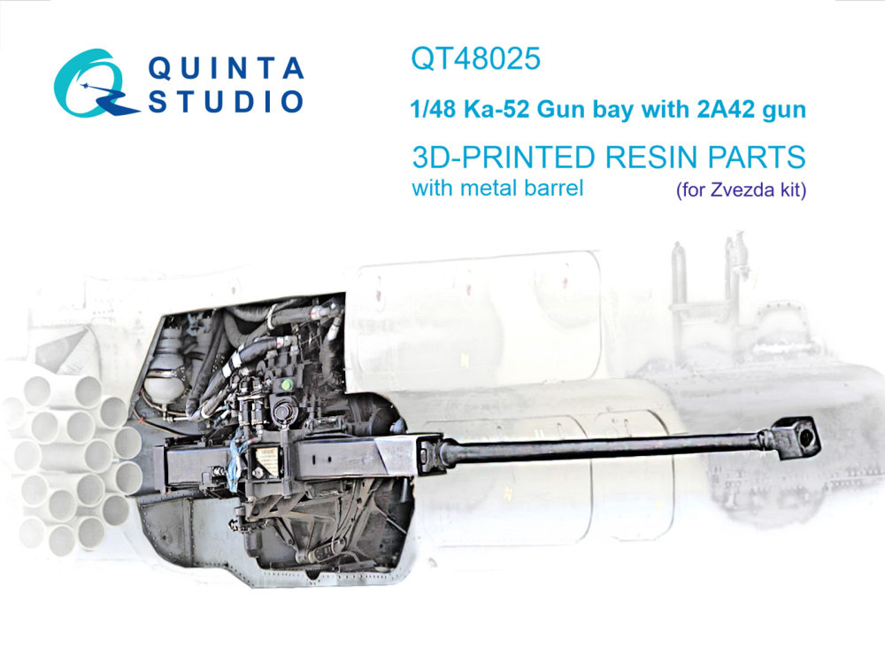 1/48 Ka-52 Gun bay with 2A42 gun (ZVE)