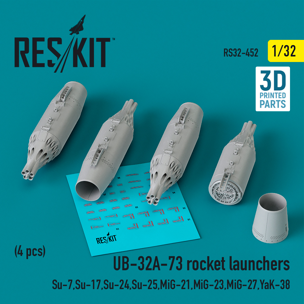 1/32 UB-32A-73 rocket launchers (4 pcs.)