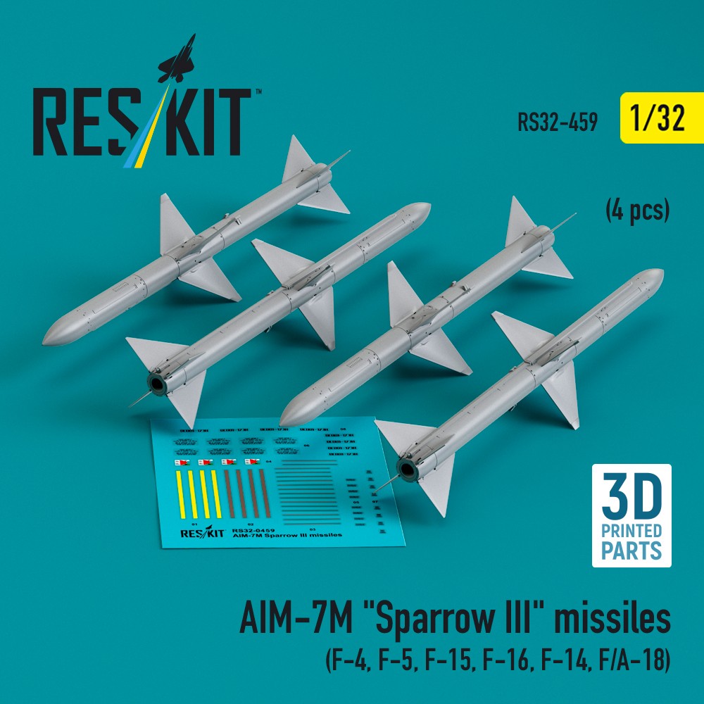 1/32 AIM-7M 'Sparrow III' missiles (4 pcs.)