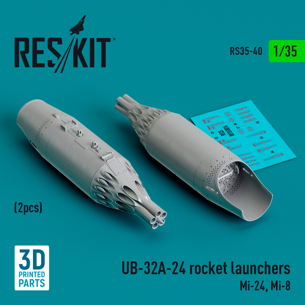 1/35 UB-32A-24 rocket launchers (Mi-24, Mi-8)