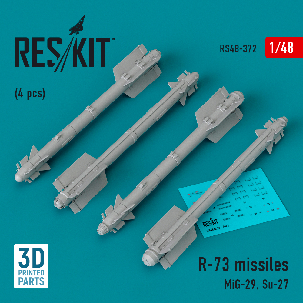 1/48 R-73 missiles (MiG-29, Su-27) (4 pcs.)