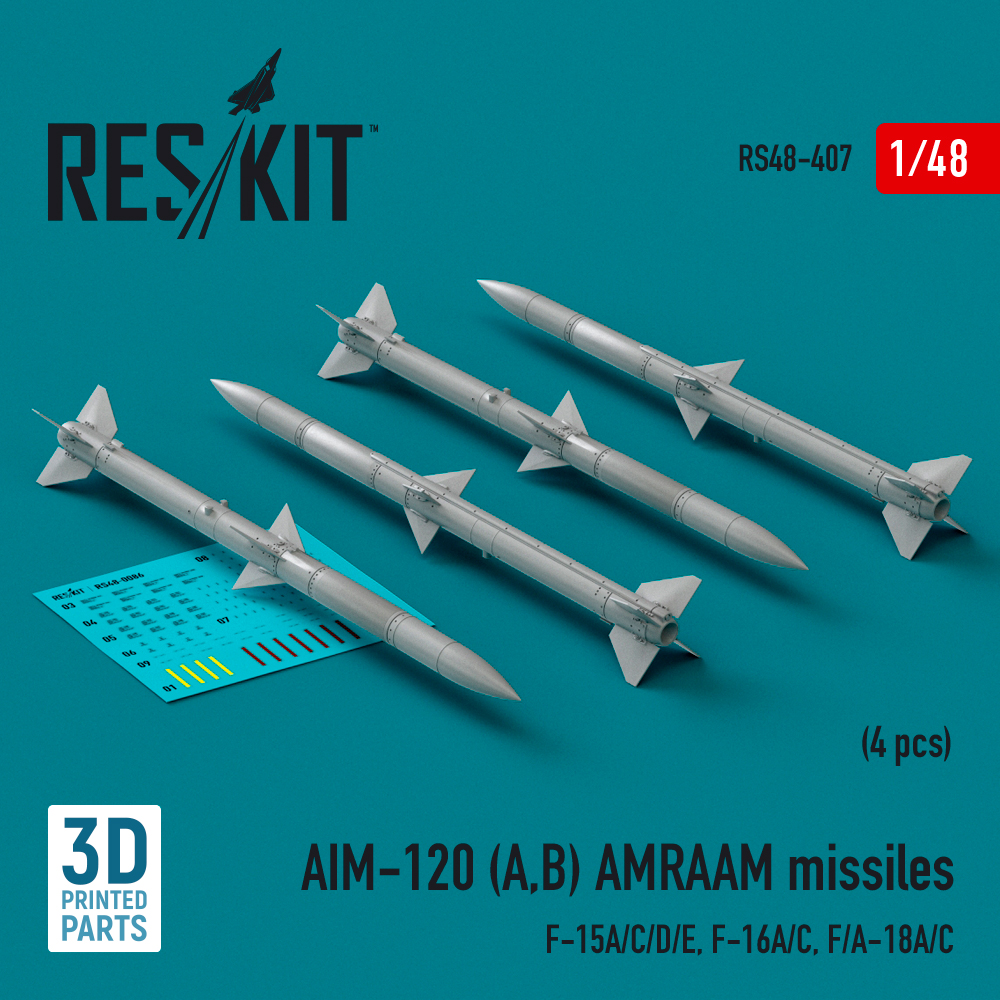 1/48 AIM-120 (A,B) AMRAAM missiles (4 pcs.)